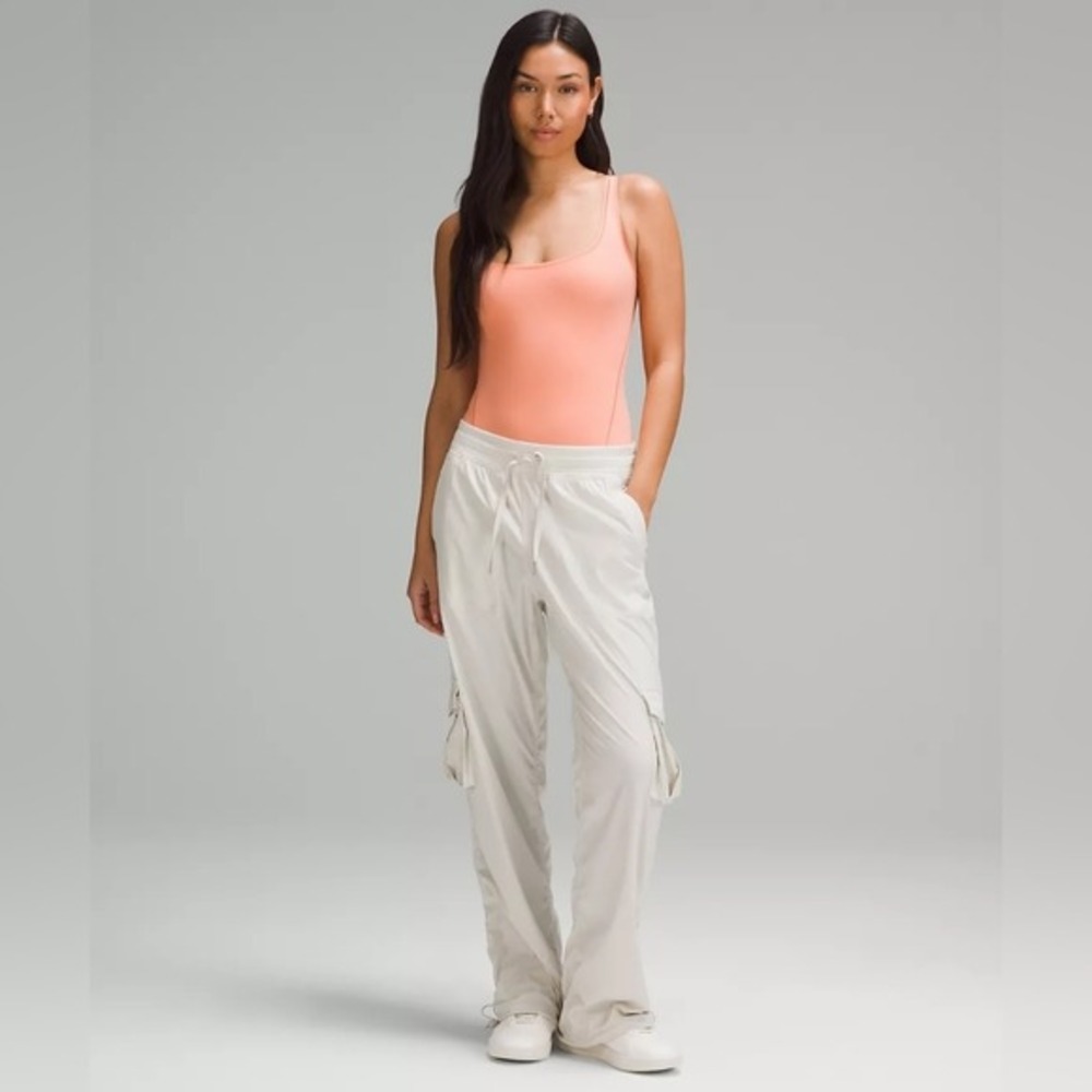 NWT Lululemon Women's Wundermost Square Neck Sleeveless Bodysuit Coral L